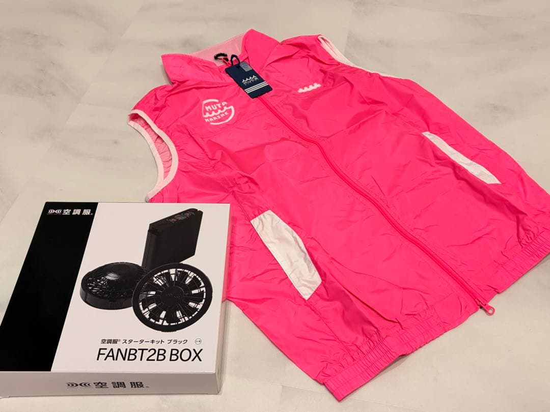 muta marine 空調服 ピンク 新品未使用 ムータ muta marine 空調服 ベスト 7 XL ピンク GOLF