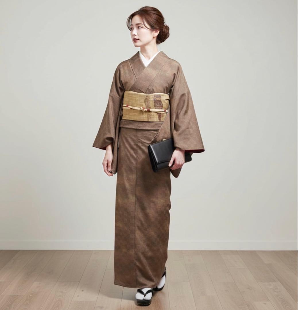 紬 単衣 十日町紬系 小紋 フルセット しつけ 未着用 フ9999 - メルカリ