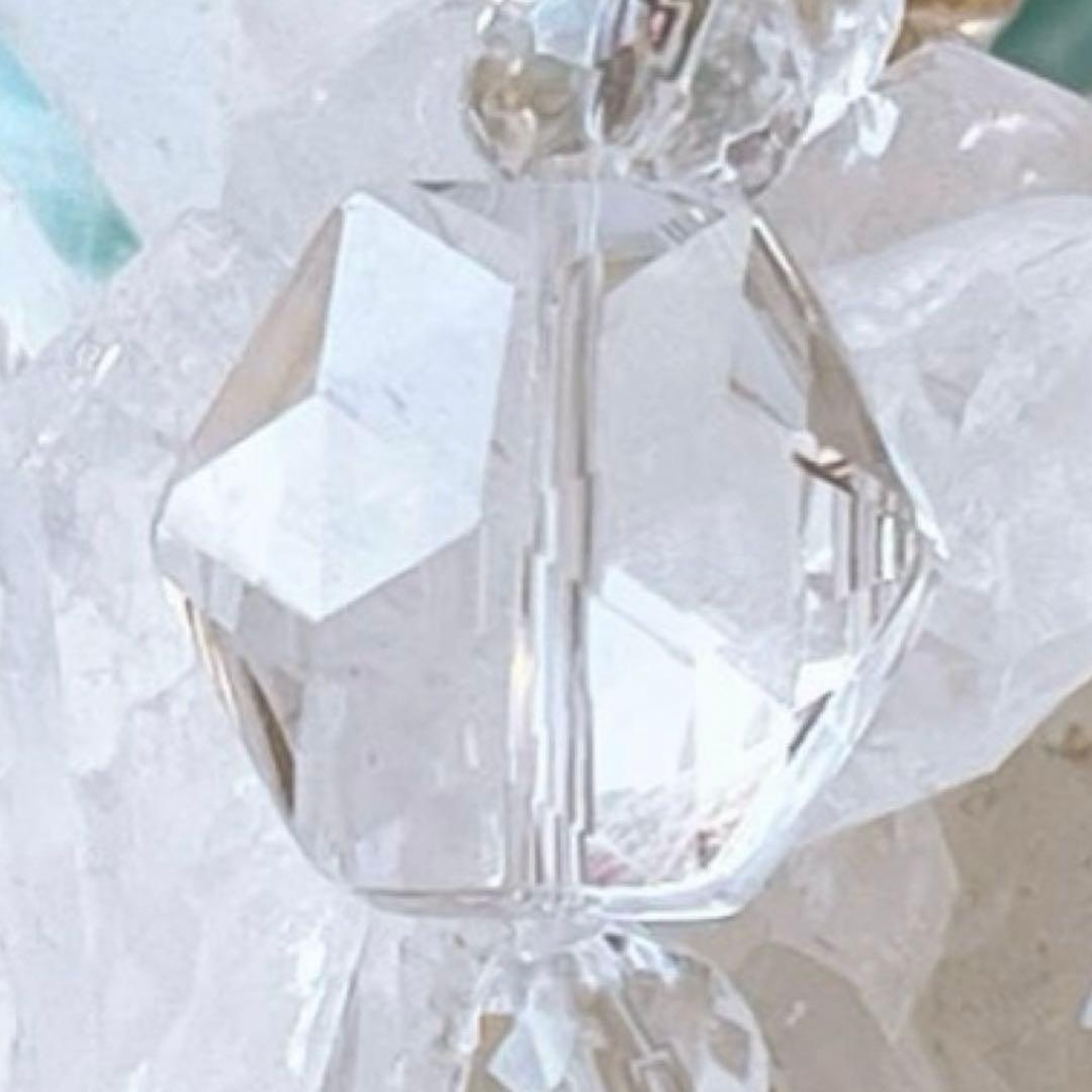 ラリマー 大玉18.3mm＆六芒星・ハート水晶キラキラ✧*。天然石