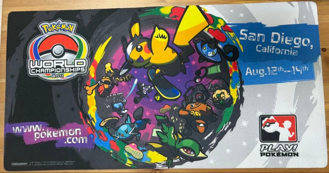 ポケモンワールドチャンピオンシップ　wcs2011 サンディエゴ　プレイマット WCS ポケモンワールドチャンピオンシップス2023 プレイマット