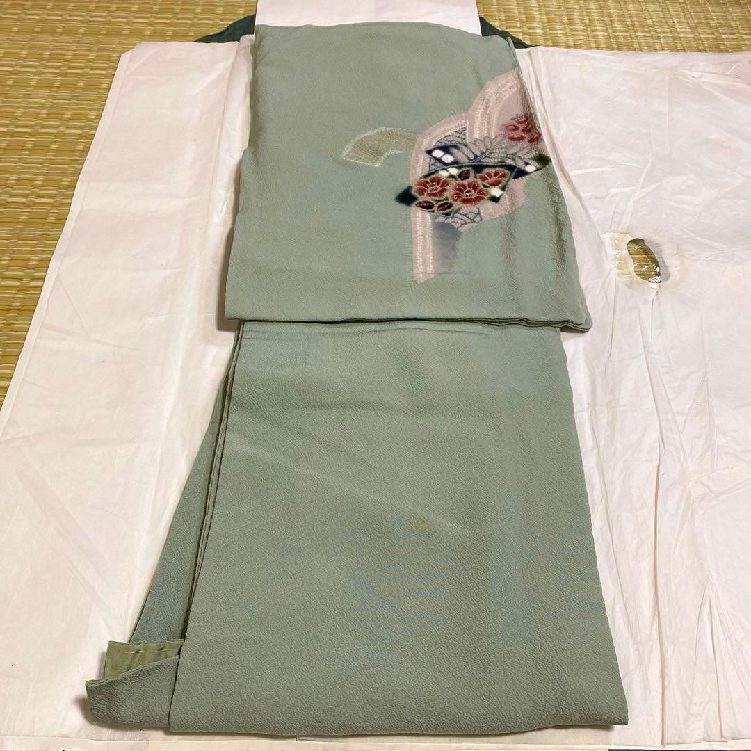 専用】着物-辻が花着物156【訪問着】【未使用しつけ付】アンティーク調