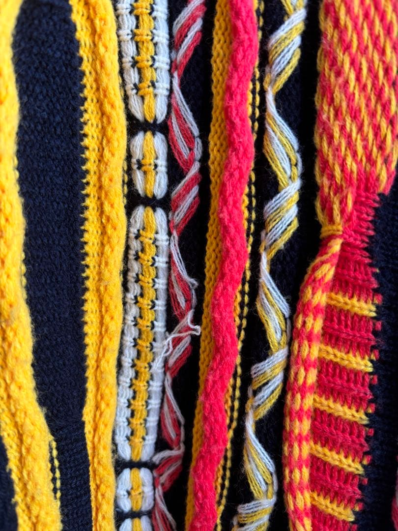 90s COOGI 3Dコットンニット 希少 襟付き クージー セーター - メルカリ