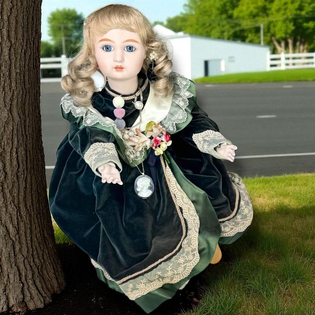 ノエル様専用 ビスクドール スタイナー リプロ フレンチ グリーン