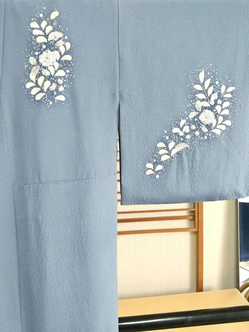 F‐310 付け下げ 友禅染め 辻ヶ花 袷 染め分け 暈し 翠山工房 美品