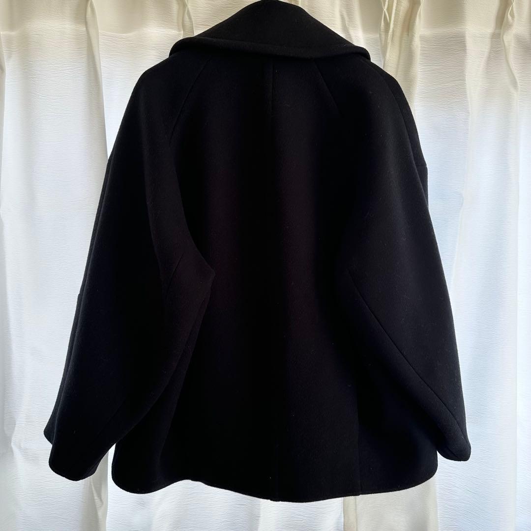 STUMBLY ウールコート コクーンシルエット 36 ブラック - メルカリ