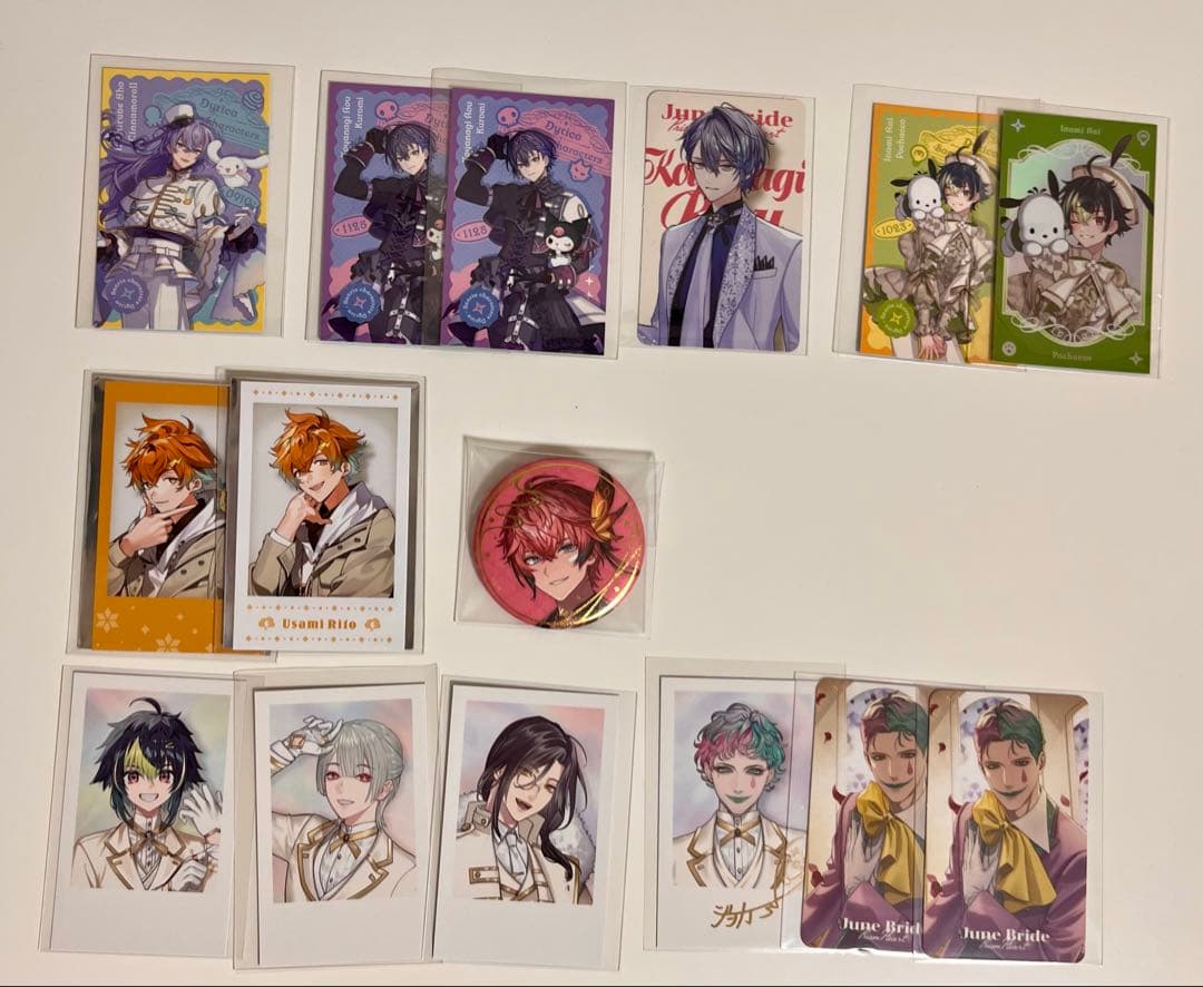 にじさんじ星導ショウ小柳ロウ宇佐美リト伊波ライサンリオチェキ缶