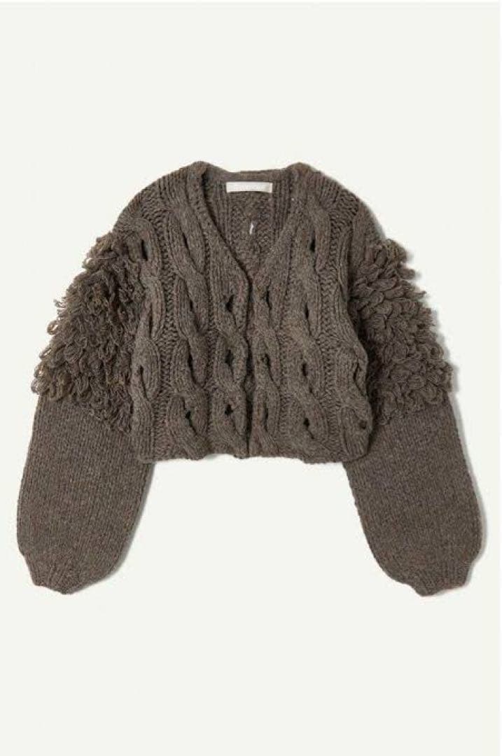 leinwande cable short cardigan - メルカリ