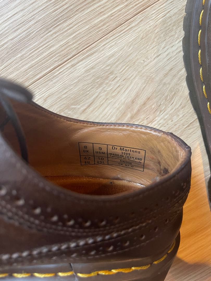 Dr.Martens wing tip brown vintage - メルカリ