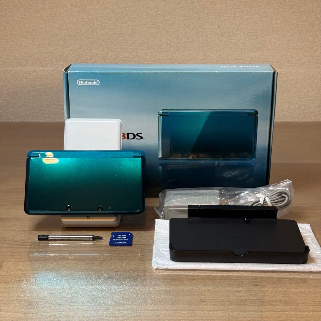 6-020 ニンテンドー3DS アクアブルー 箱付き 3DS】Nintendo 任天堂 アクアブルー 箱付き｜Yahoo!フリマ（旧PayPay