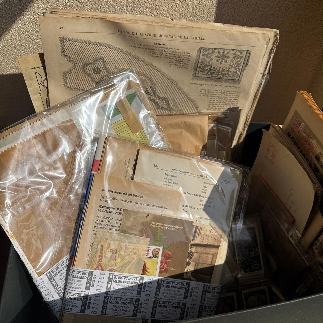 超大容量】ヴィンテージ紙もの3キロ分