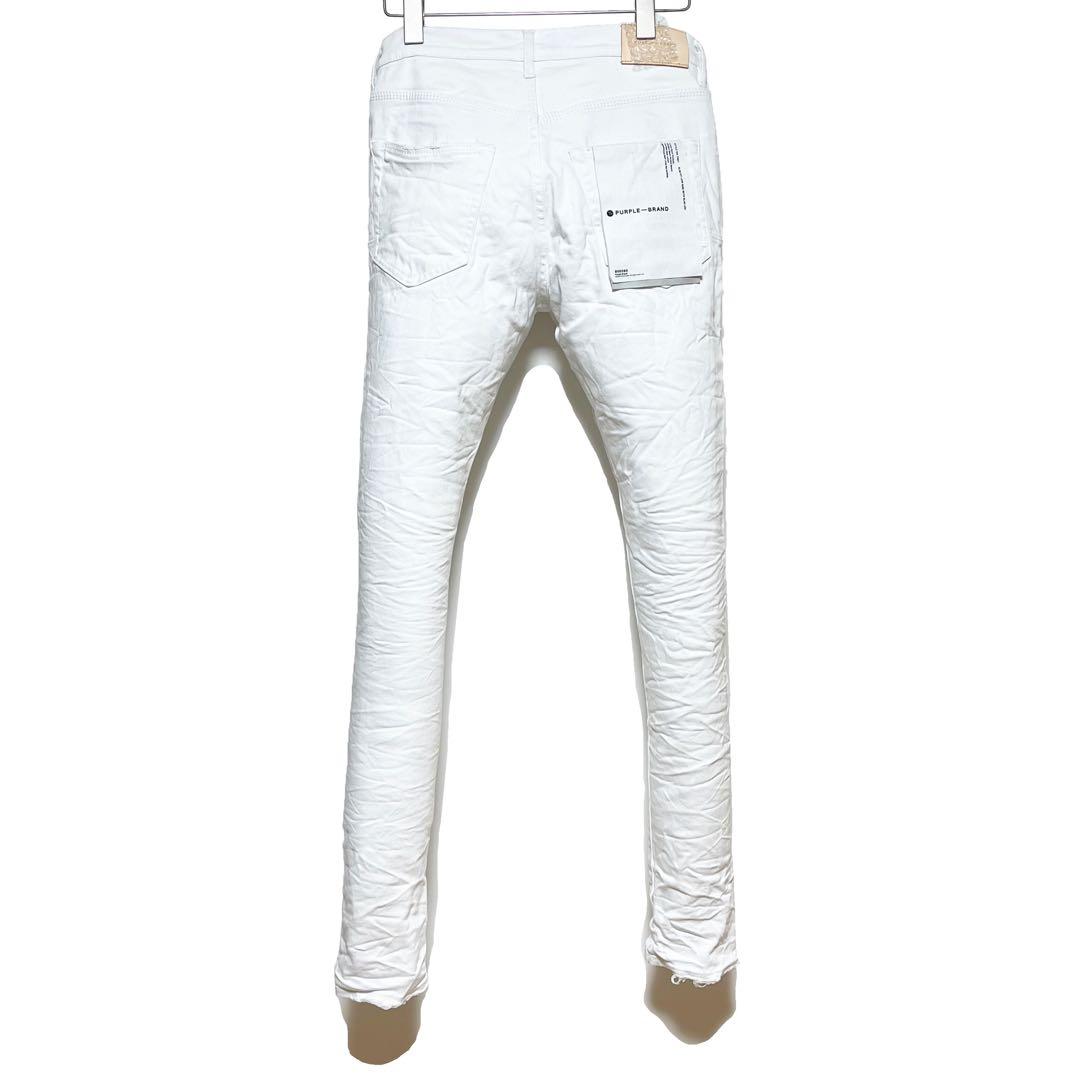 新品 PURPLE BRAND ホワイトスキニーデニム 29 - メルカリ