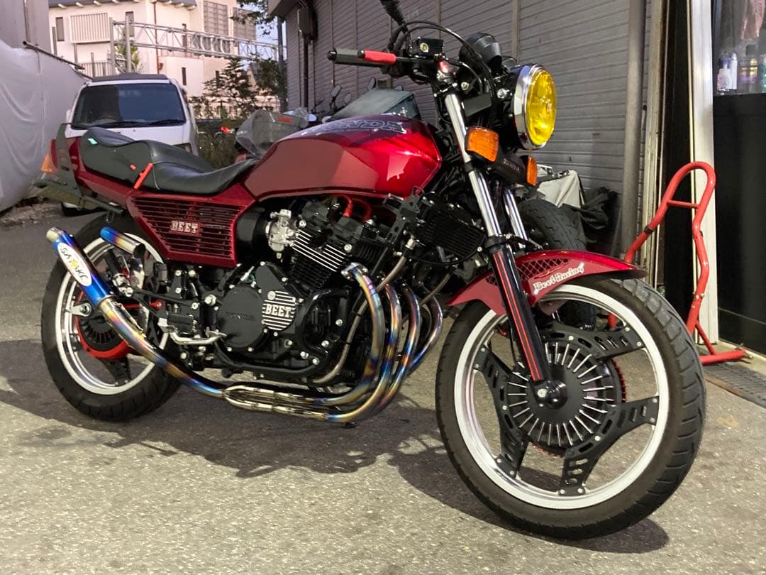 ホンダCBX400F CBR400F ステンレス手負け サタケ マフラー - メルカリ