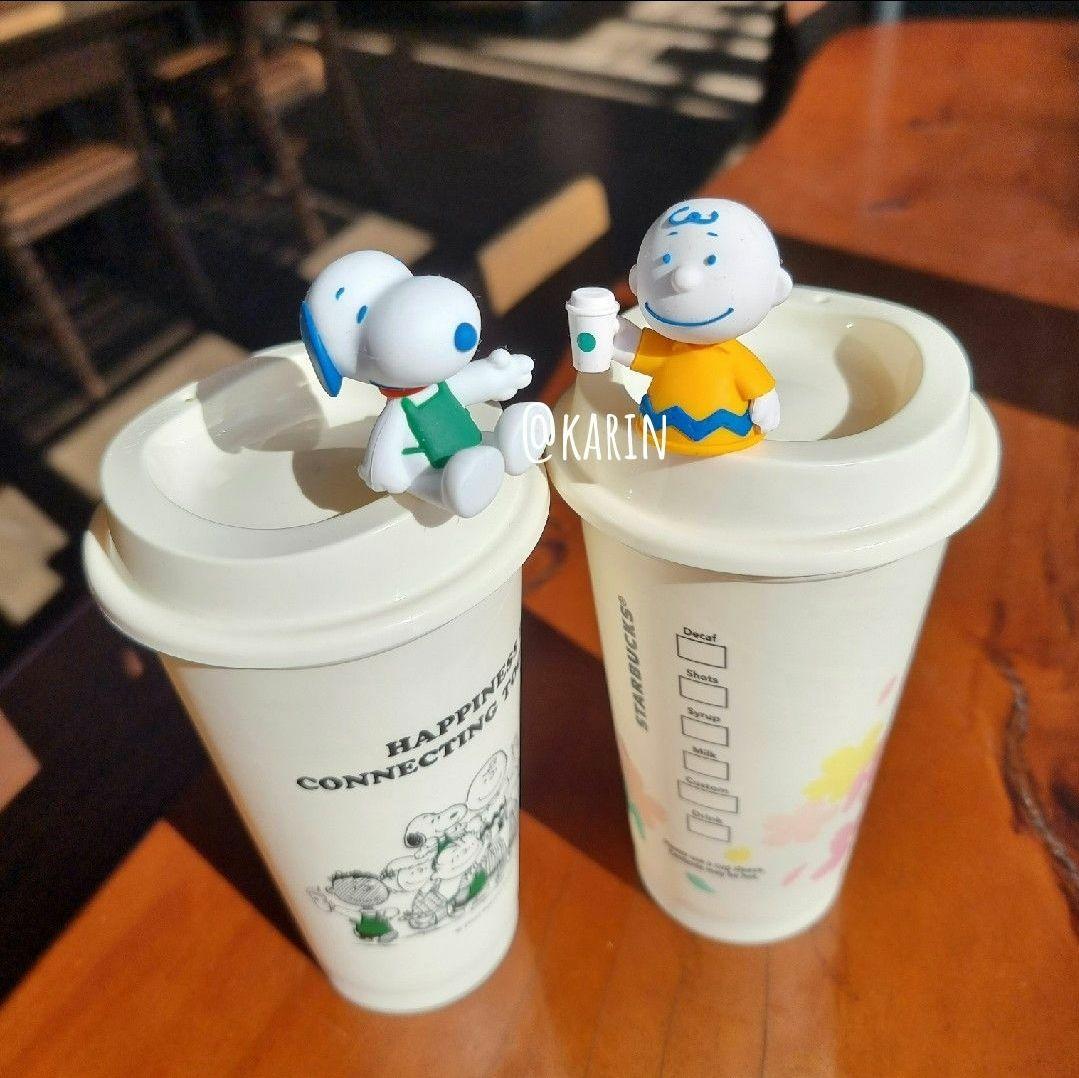 ベトナムスタバ ☆ SNOOPY ドリンクホールキャップ セット - メルカリ