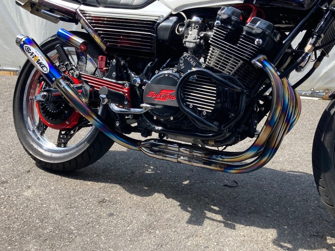 B*S様 ホンダ CBX400F サタケ 手曲げ ステンレスマフラー45パイ - メルカリ