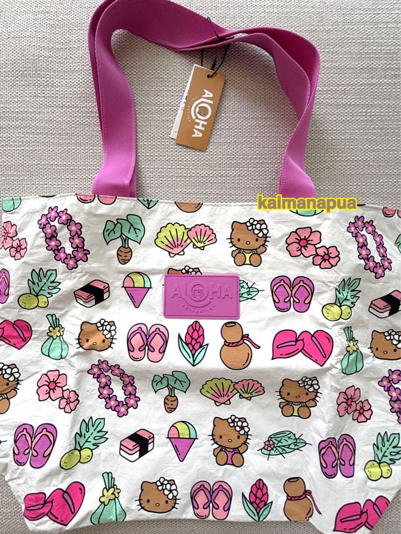 ALOHACOLLECTIONアロハコレクションキティトートバッグハワイ限定①