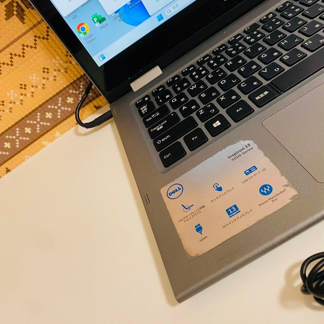 Y927 DellノートパソコンSSD高速コンパクトWindow11タッチパネル