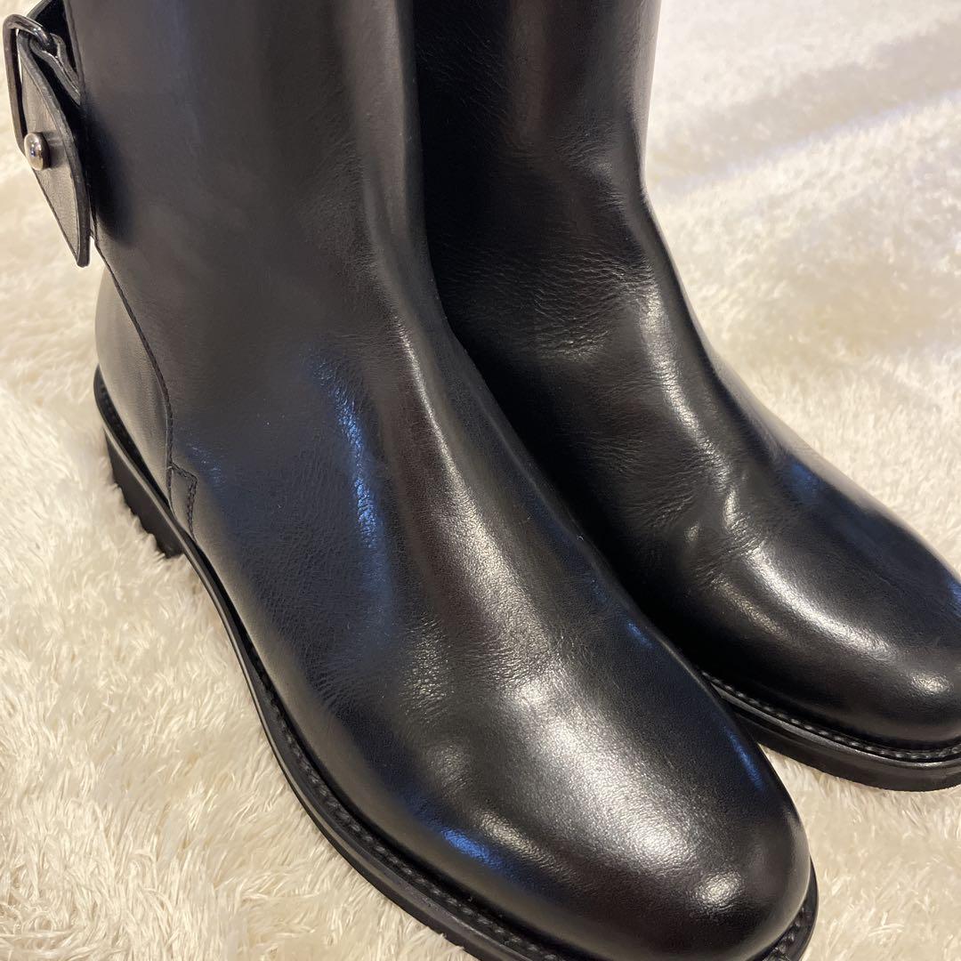 マーガレットハウエル LEATHER STUD STRAP BOOT レザー