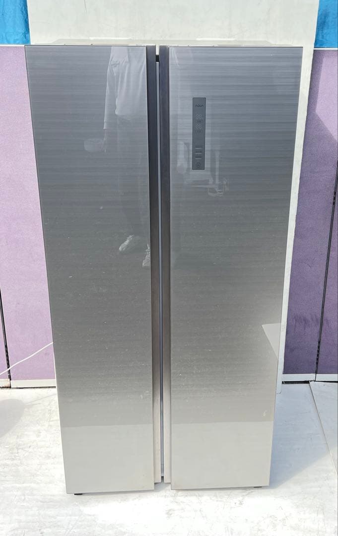 AQUA ノンフロン冷凍冷蔵庫AQR-SBS45H (S) 2019 年最終価格 - メルカリ