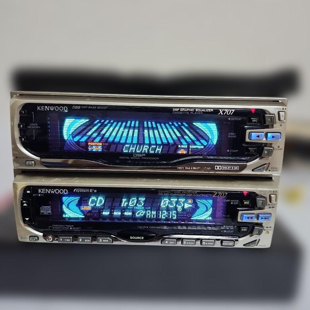 KENWOOD X707 Z707 CDプレーヤーセット 新着