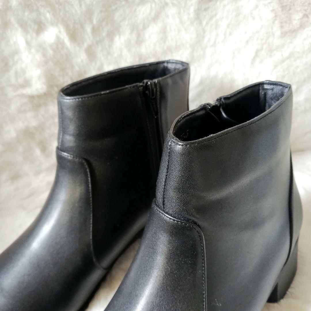 未使用品 卑弥呼 サイドジップ ブーツ ポインテッドトゥ　ブラック 25.5cm