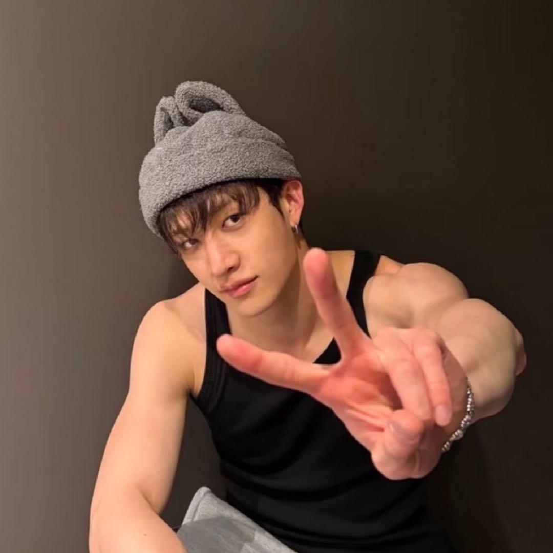 straykids バンチャン ボアキャップ dominATE ウルフチャン - メルカリ