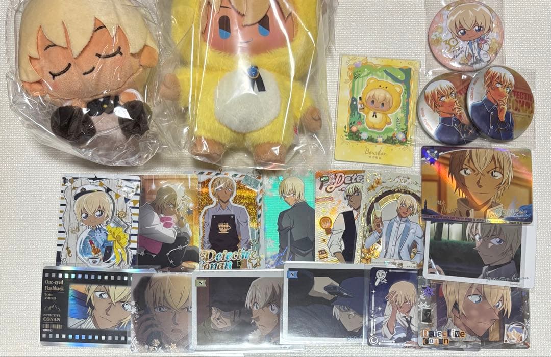 名探偵コナン　安室透　kayou ぬいぐるみ　マスコット　缶バッジ　まとめ売り 名探偵コナン 安室透 kayou ぬいぐるみ マスコット 缶バッジ まとめ