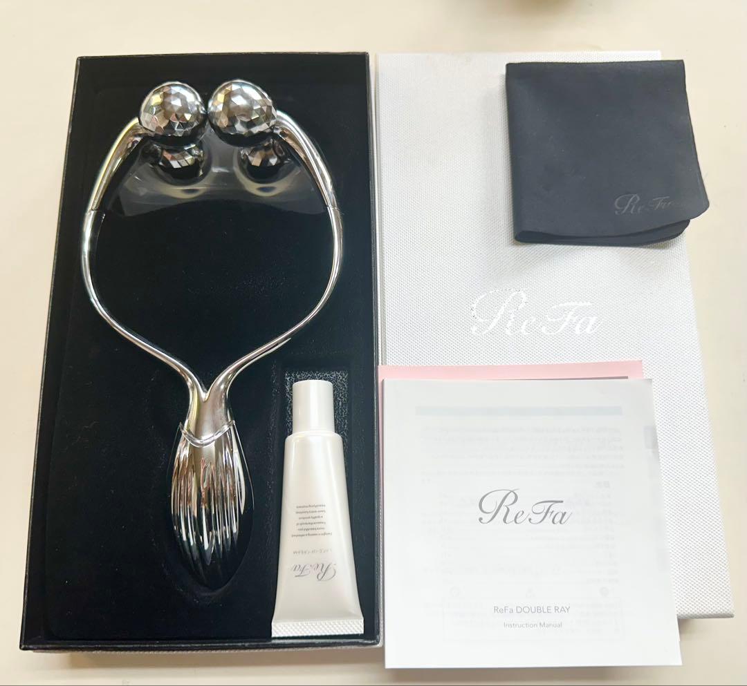 半額以下！リファReFaダブルボール美顔ローラー✨美品　定価31,680円 正規品 ReFa 美顔ローラー ダブルボール - メルカリ