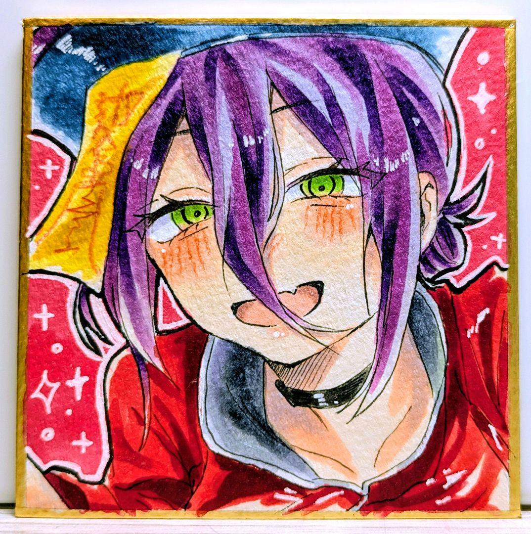 ラプ様専用】 チェンソーマン レゼ 手描きイラスト 豆色紙 - メルカリ