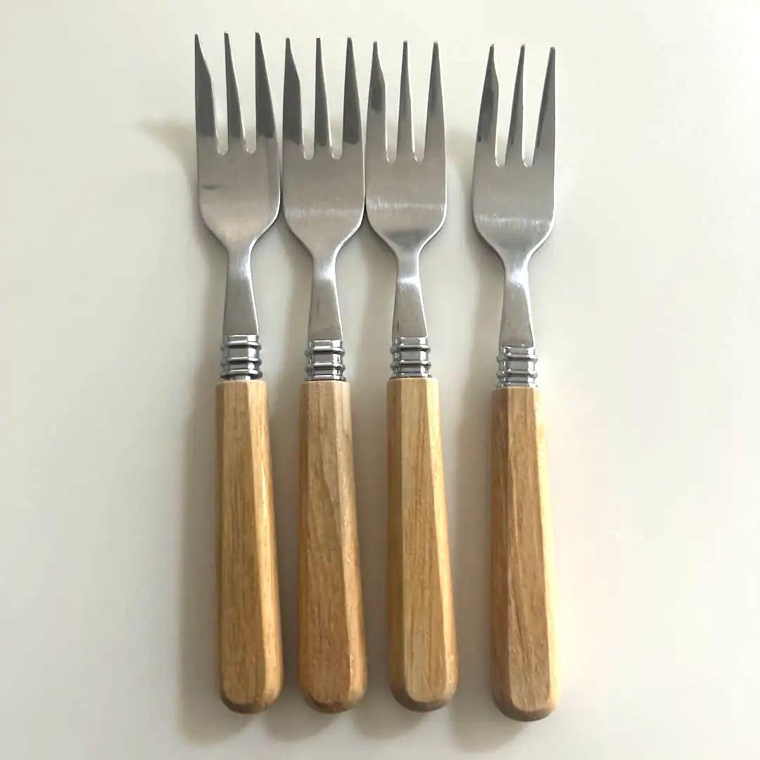 東京インテリア購入サラダフォーク 4本セット ステンレス - メルカリ