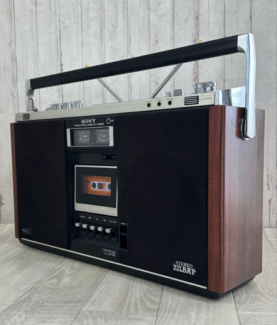 動作品| SONY ソニー ラジカセ CF-6600 昭和レトロ当時物 ラジオ