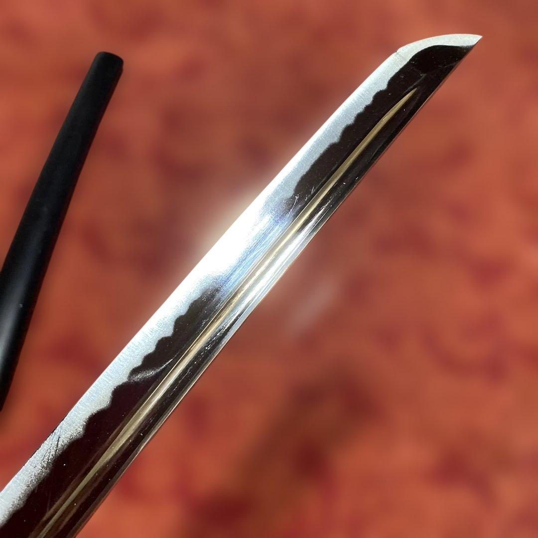 高級居合刀 黒柄 蓮根輪切透し丸鍔 黒呂鞘 - メルカリ