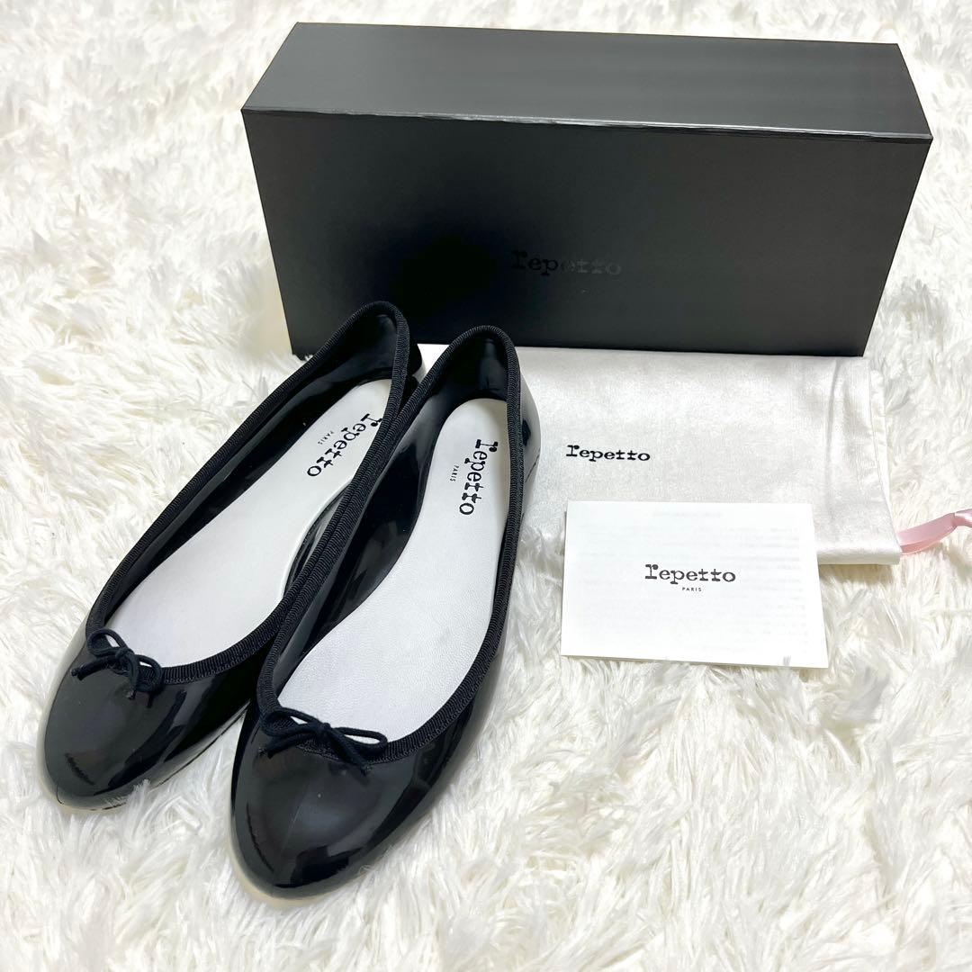 ✨未使用級✨ repetto サンドリオン バレエシューズ 黒 24.5cm