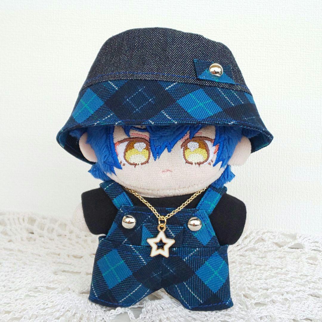 あんスタ いつぬい ぬい服 デニムバケハサロペット 赤青 - メルカリ