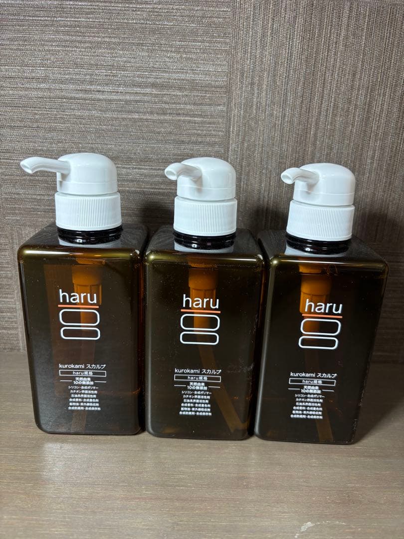 haru kurokami スカルプシャンプー 400ml 3本 楽天市場】haru ハル Kurokami Scalp 黒髪スカルプ シャンプー [3種類
