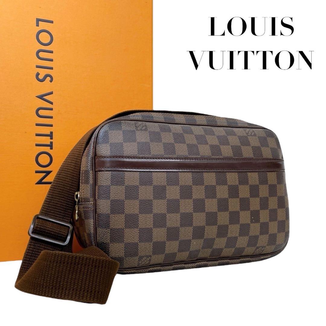 希少　ルイヴィトン　ダミエ　リポーターPM　ショルダーバッグ　ブラウン　4570 LOUIS VUITTON - 希少 ルイヴィトン ダミエ リポーターPM ショルダー