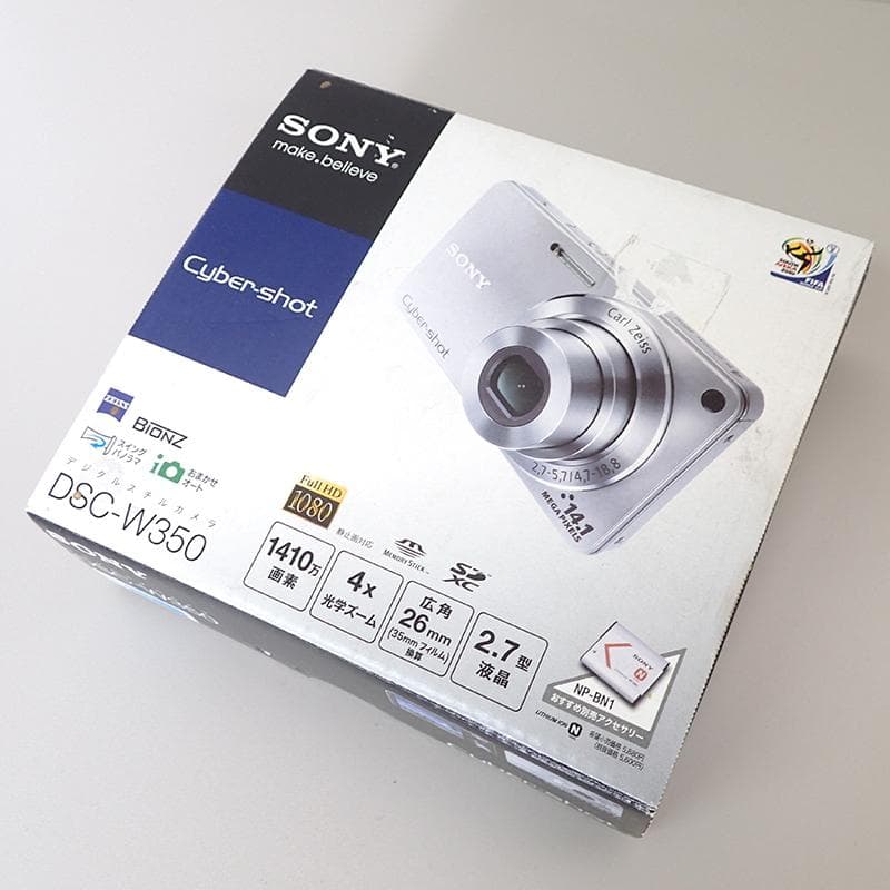 ☆882 SONY サイバーショット DSC-W350 ブルー 付属品付き - メルカリ