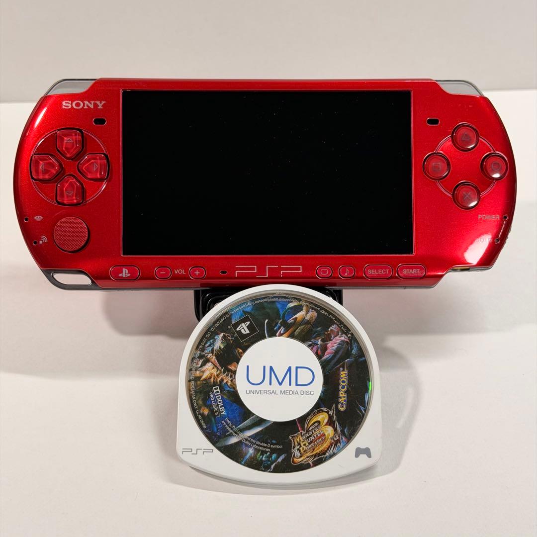極美品‼︎】SONY PSP-3000 ラディアントレッド メモステ2GB付