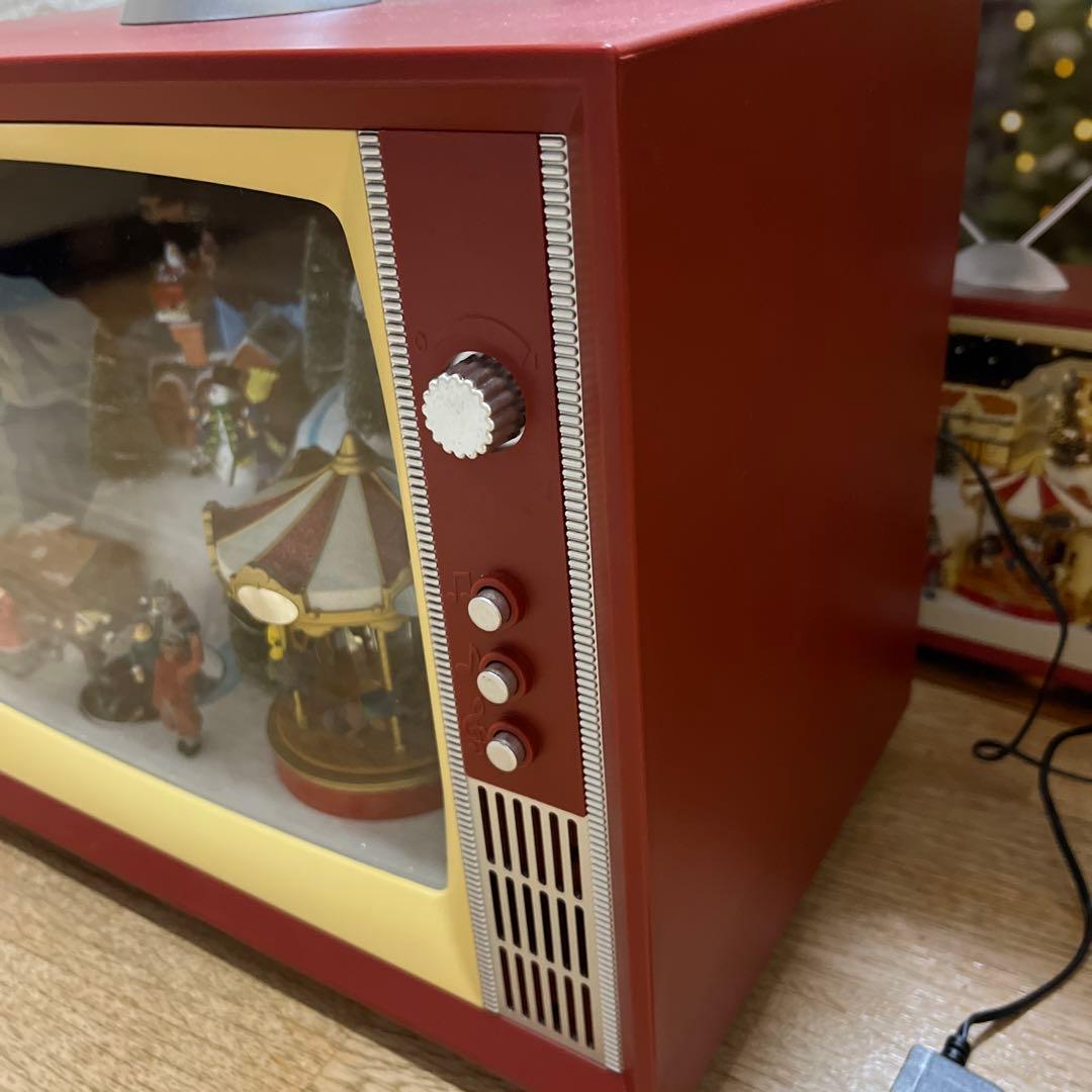 コストコクリスマス レトロ TV ライト & ミュージック付 クリスマス