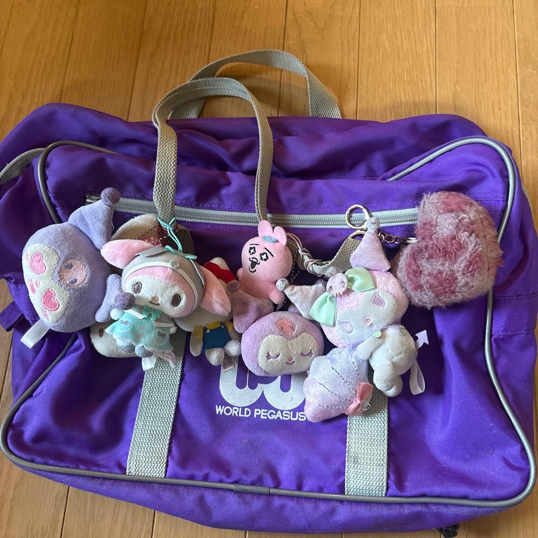 旧ワッペ 紫 ペガサス スクバ キャラクターキーホルダー付き - メルカリ