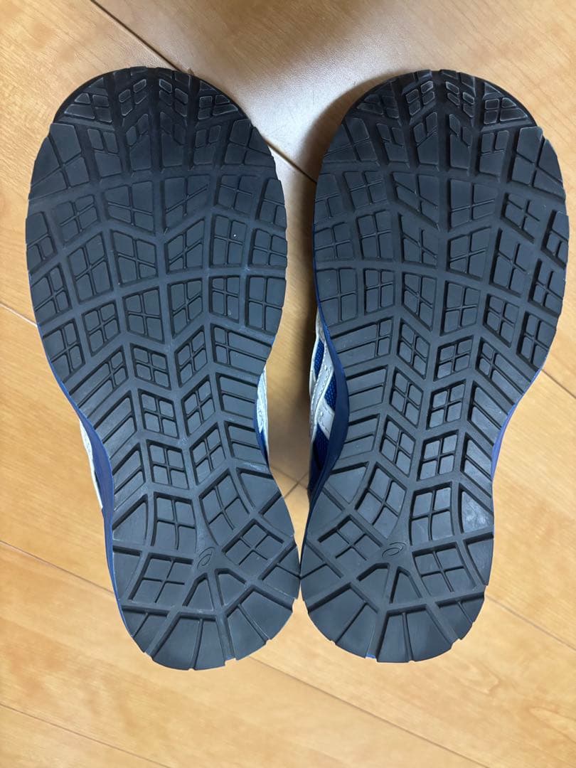 ASICS BOA 安全靴 青/赤　アシックス　ウィンジョブ 23.5cm