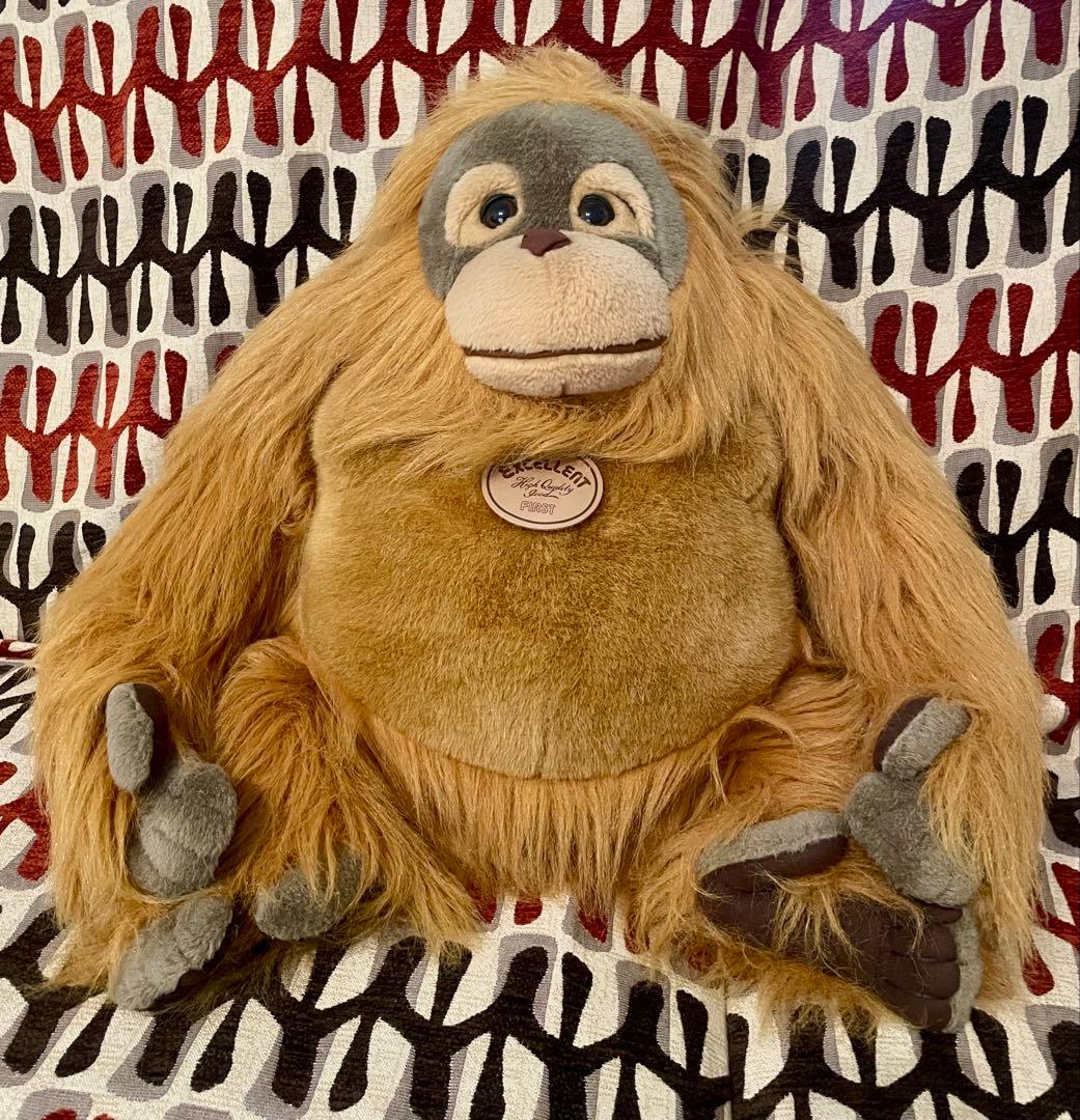オラウータン　ぬいぐるみ　EXCELLENT FIRST ヴィンテージ EXCELLENT FIRST 大きなオラウータン ぬいぐるみ