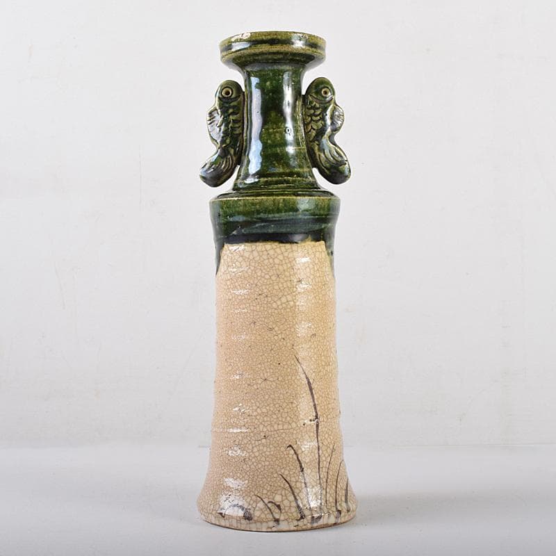 北大路魯山人作 絵織部 花入 共箱 M R8609 - メルカリ