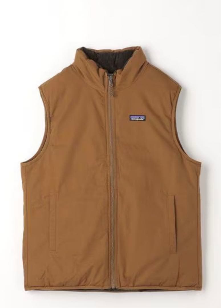 Patagonia パタゴニア リバーシブル コットン ダウンベスト - メルカリ
