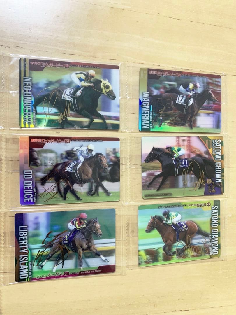 第1弾（第1R）サラブレッドホースコレクション サイン8枚 リバティ