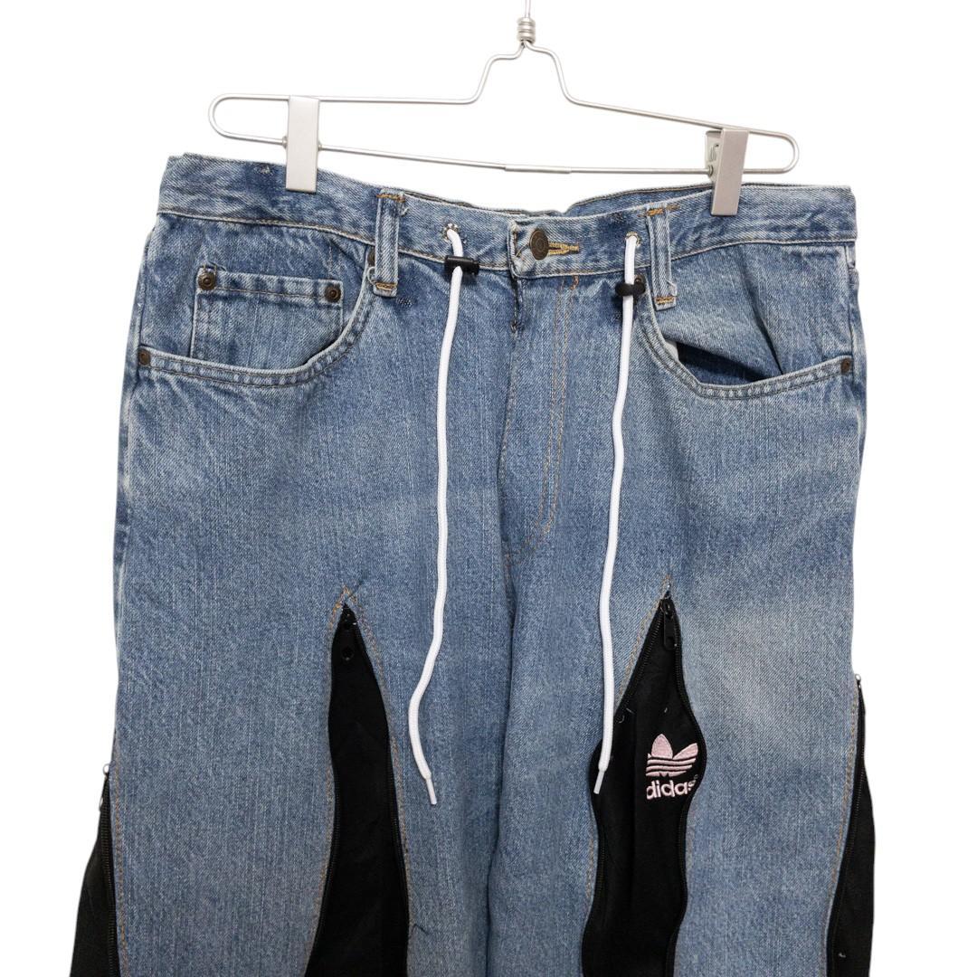 リメイク 4ジップ トラック デニムパンツ C-4576 - メルカリ