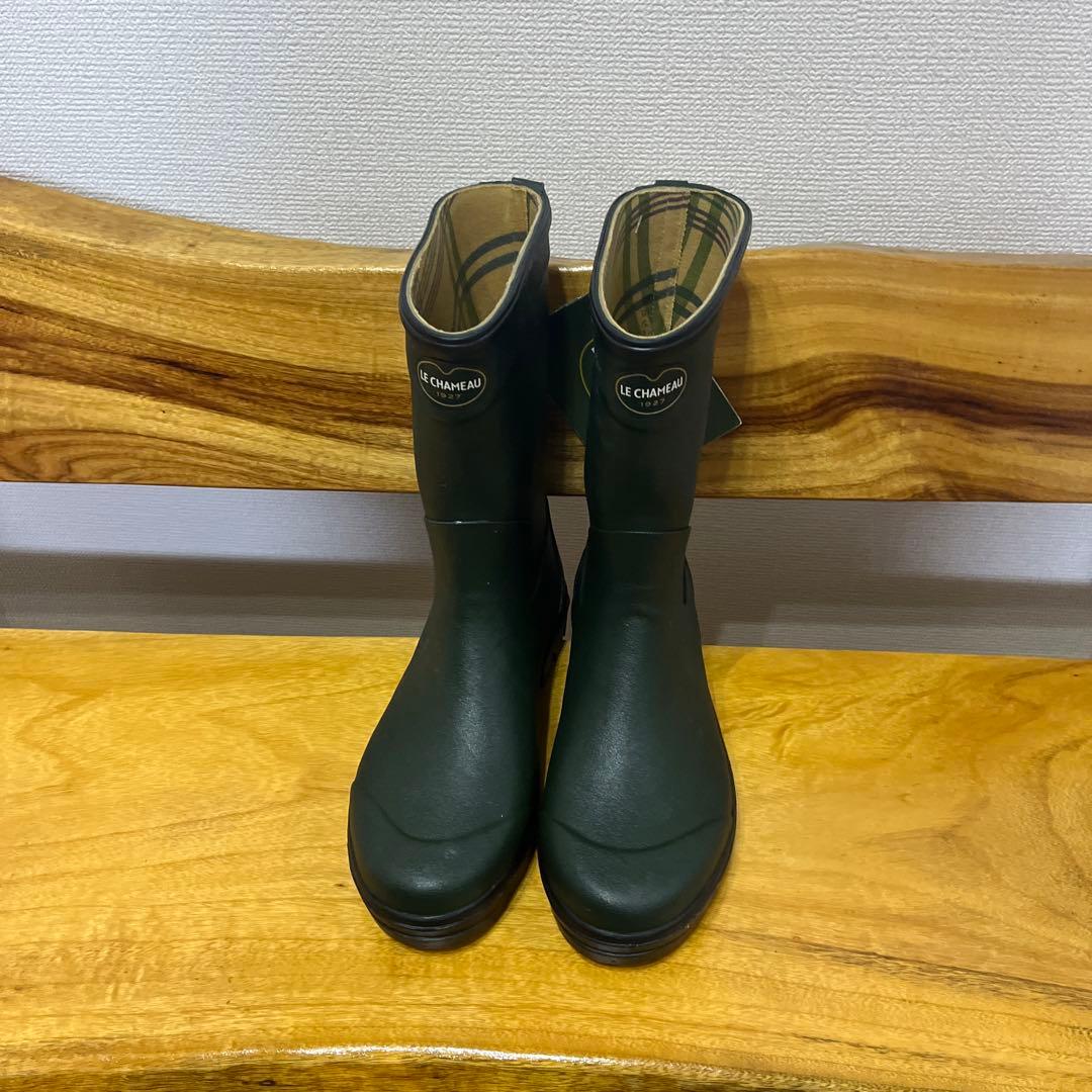 298】レディース レイン ラバーブーツLE CHAMEAU 39