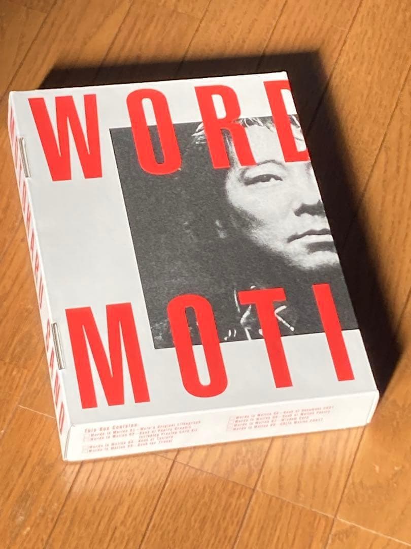 佐野元春 word in motion 2001 『特製アートボックス』 新品 佐野元春45周年アニバーサリー・オリジナル・アルバム・ピンズ