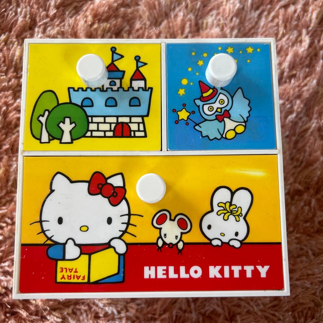 レア 昭和レトロ) サンリオ ハローキティ 引き出し 小物入れ ケース