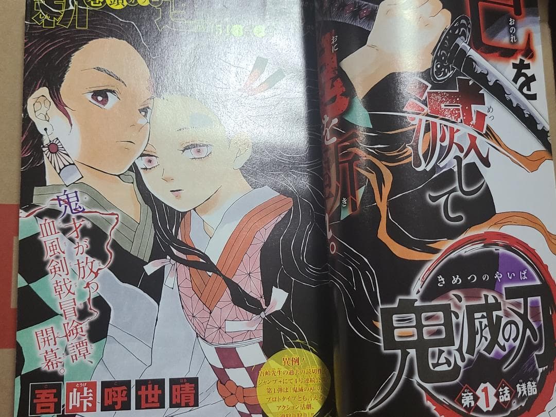 d*9様 鬼滅の刃 新連載 週刊少年ジャンプ2016年 11号 - メルカリ