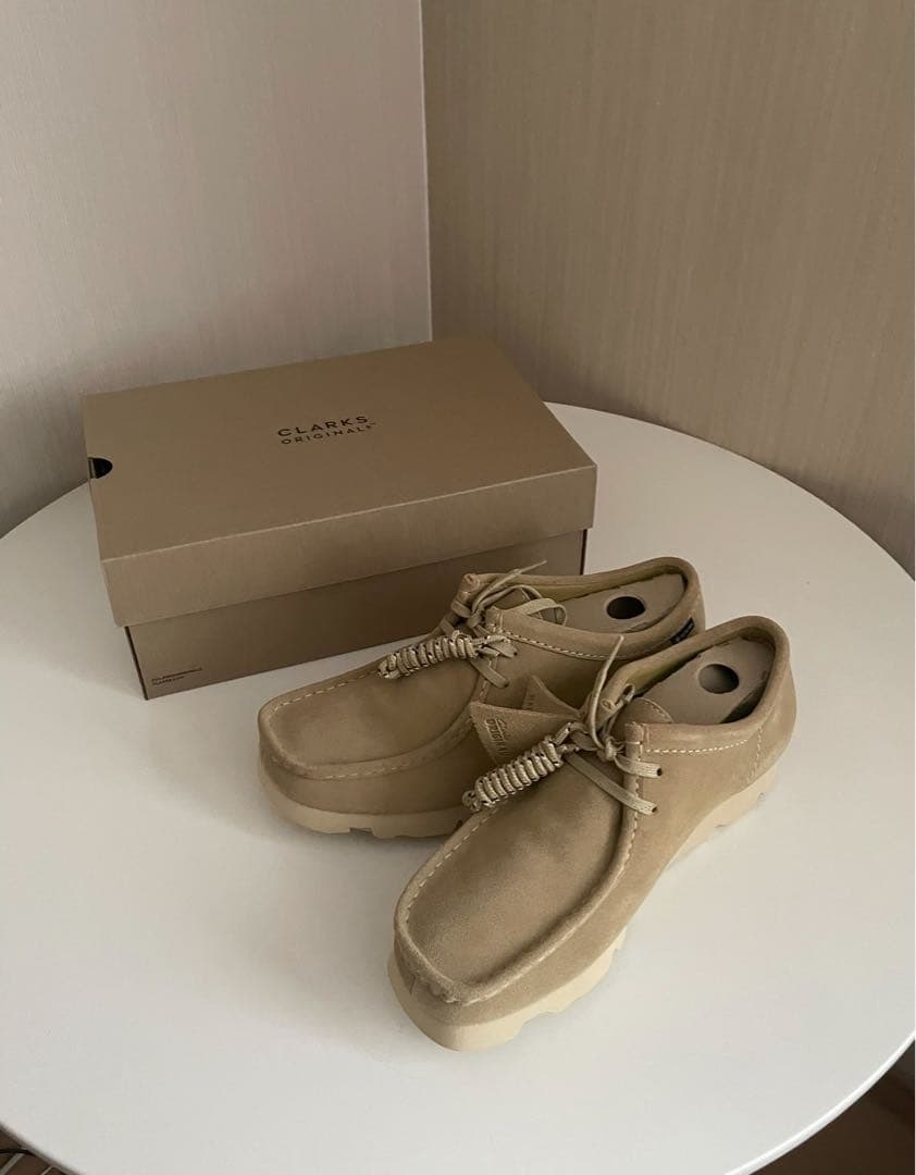 Clarks ワラビー ゴアテックス ナチュラル 7h 25～25.5cm